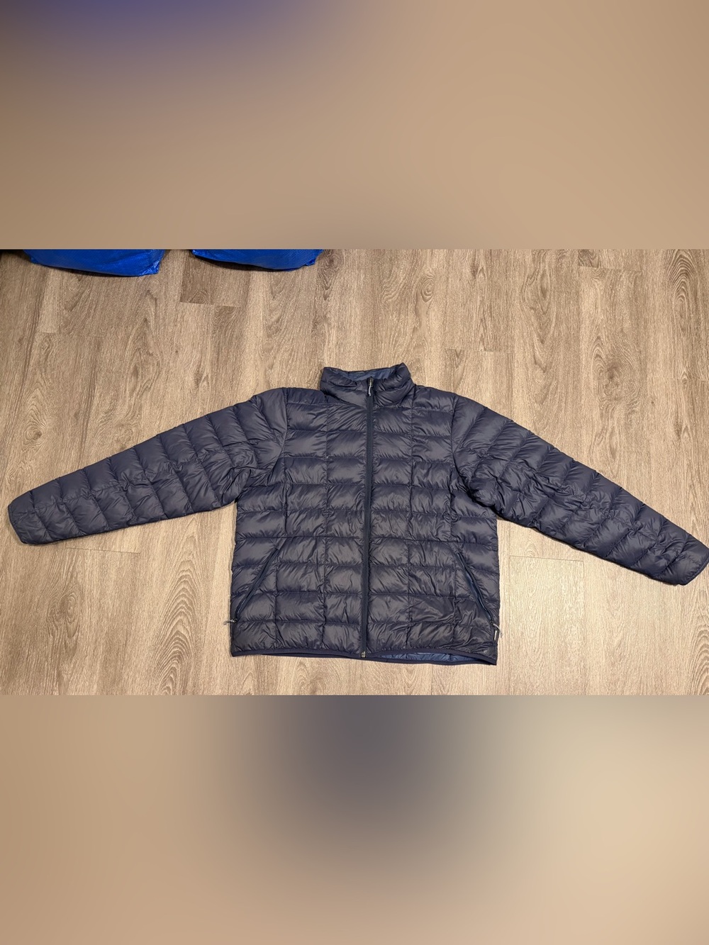 REI Co-op 650 Down Jacket Mens SZ XL Navy Puffer Full Zip Navy Blu
